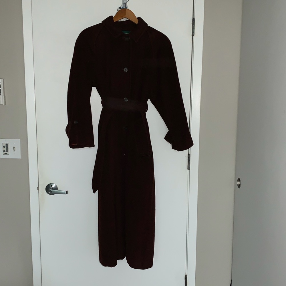 Ralph Lauren Full length brown wool coat